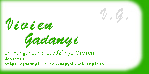 vivien gadanyi business card